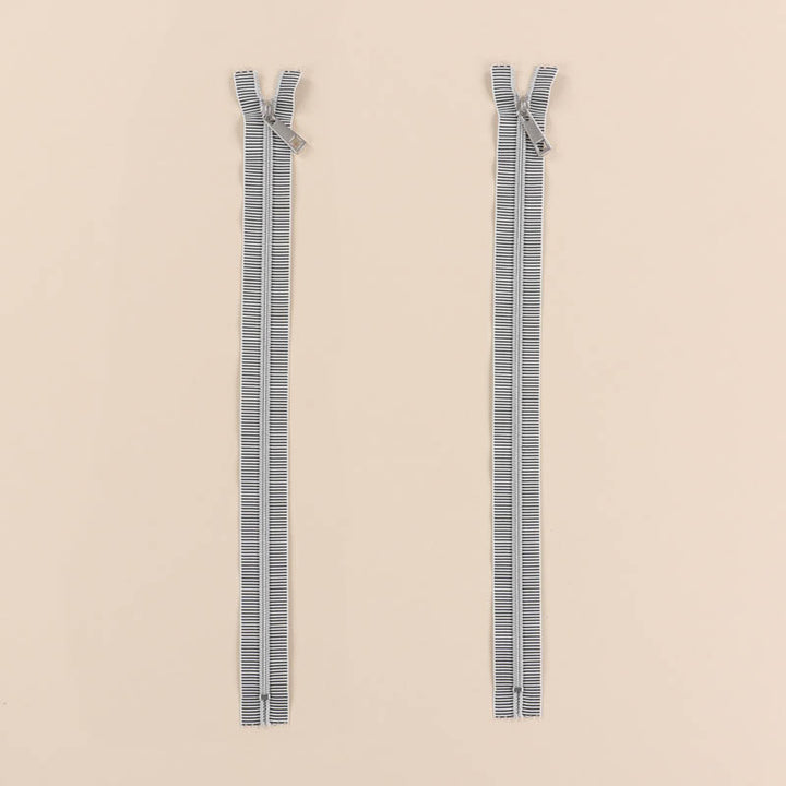 Kimberbell 16" Black & White Striped Zipper, Pack of 2 KDKB1329