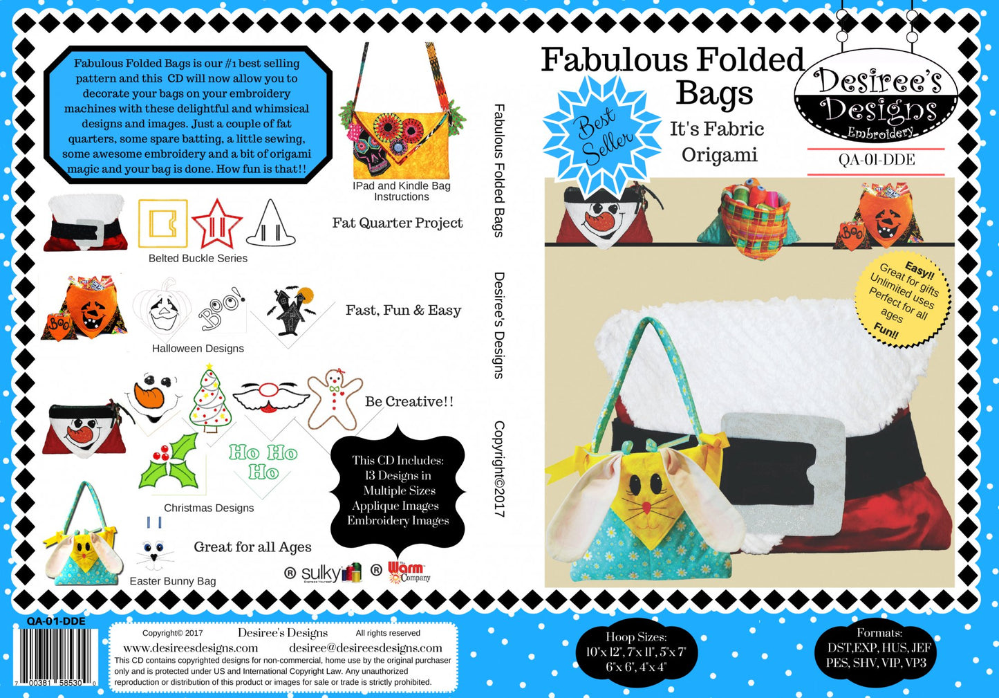 Fabulous Folded Bags Embroidery CD only