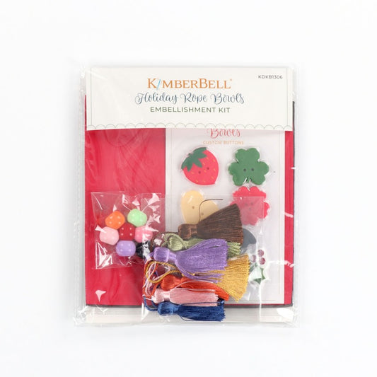 Kimberbell HOLIDAY ROPE BOWLS EMBELLISHMENT KIT KDKB1306