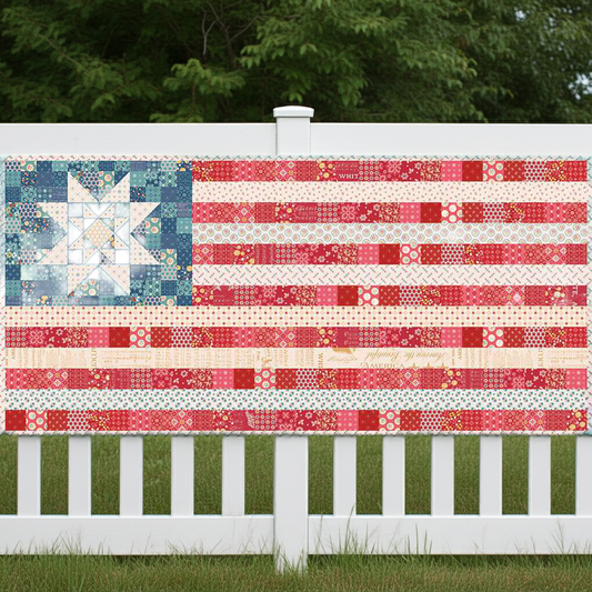 Lori Holt Americana Oh Beautiful Flag Runner & Amber Waves Mini Quilt Kit