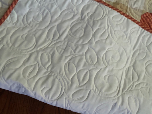 Pumpkin and Stars Homemade Table Topper by Nay-Nay's Quilts