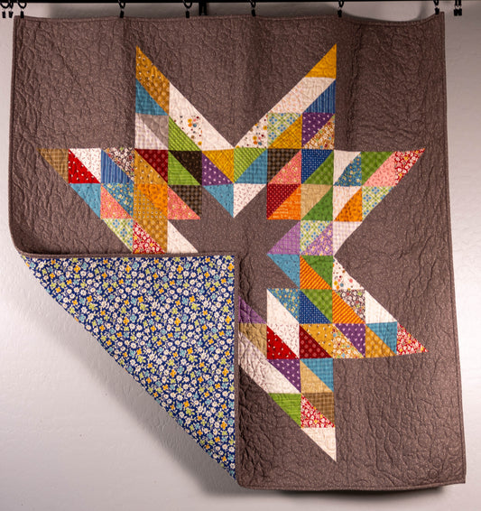 Handmade Brown Star Quilt