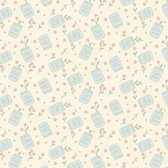Pre-Order Backroad Blooms Canning Day Buttercream # A-10602-L Nov 2026 Quilted Cow 1/2 yard