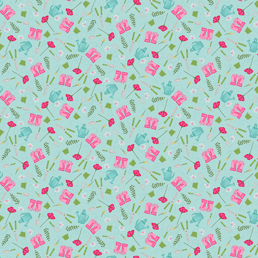 Pre-Order Gardens Grow Sky Amy Latta # A-10714-T 1/2 yard