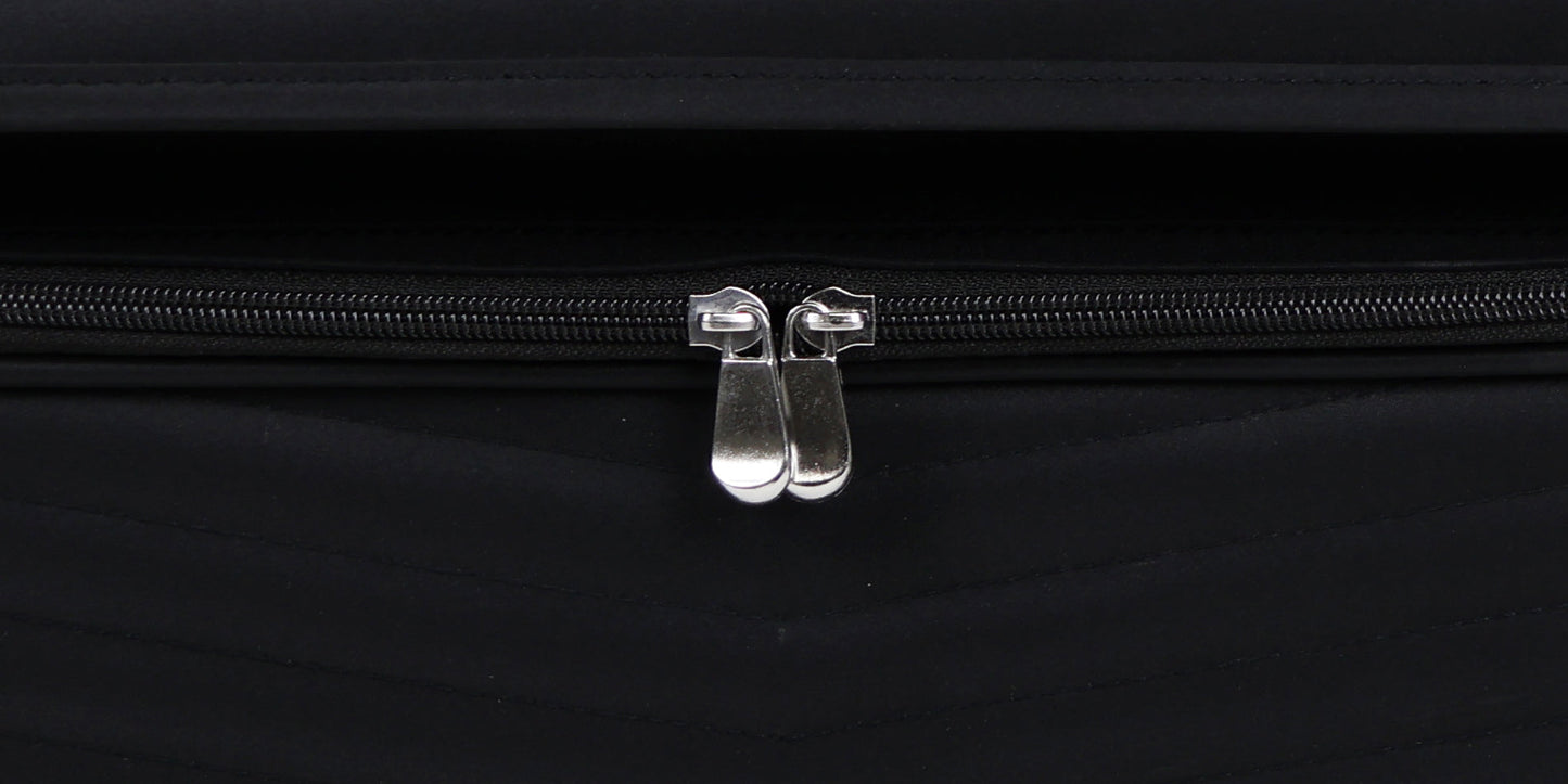 Everything Mary XL 4 Wheel Collapsible Rolling Sewing Machine Storage Case, Black