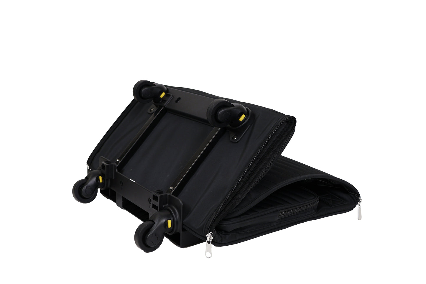 Everything Mary XL 4 Wheel Collapsible Rolling Sewing Machine Storage Case, Black