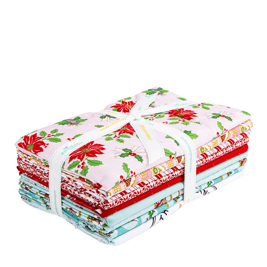 Claus & Co. 1 Yard Bundle Pink, 9 Pcs.