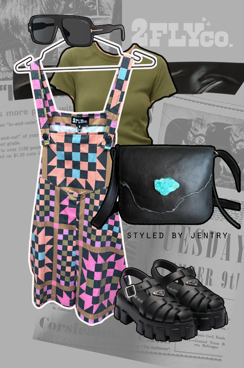 Pre-Order 2 Fly Co - RANCHHOUSE STITCH overalls