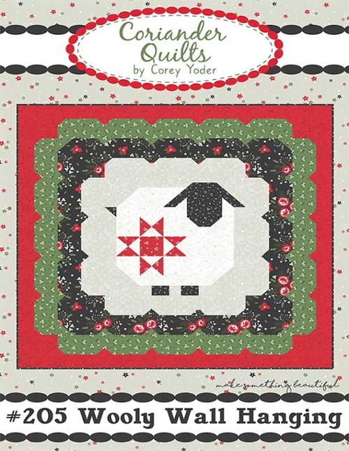 Wooly Wall Hanging G CQ 205 Coriander Quilts Corey Yoder