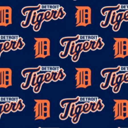 MLB Cotton Detroit Tigers By the yard # 6640-B