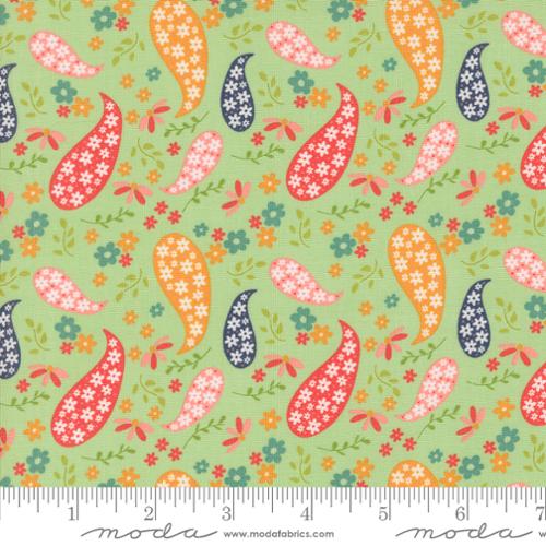 Raspberry Summer Mint 37691 15 Moda by  the yard