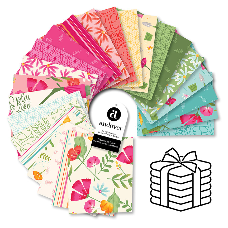 Pre-Order Bloom and Grow - Fat Quarter Bundle - 24 Cuts Each # FQ-BLOOM-24 Jan 2027
