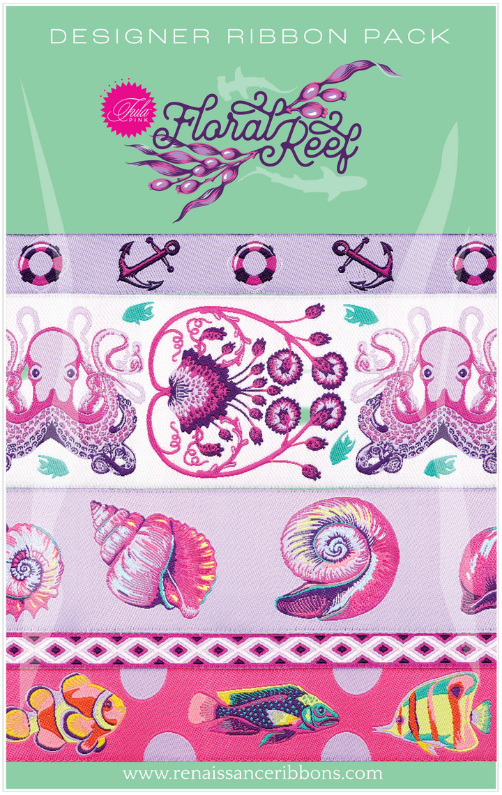 Floral Reef - Tula Pink - Ultraviolet - Designer Pack