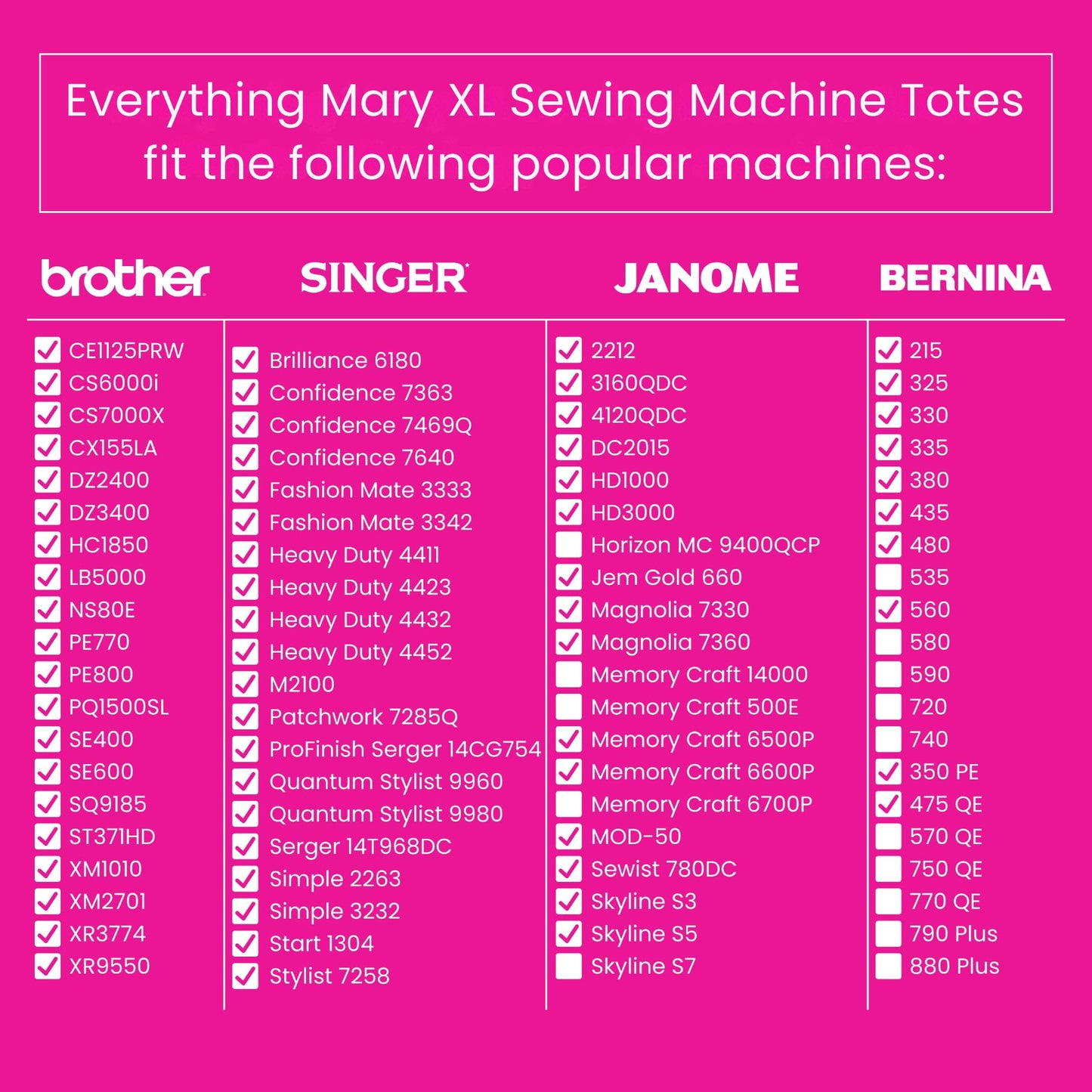 Everything Mary XL 4 Wheel Collapsible Rolling Sewing Machine Storage Case, Black