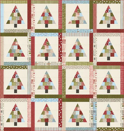 The Tree Farm Quilt kit by Sweetwater with Moda G SW P321