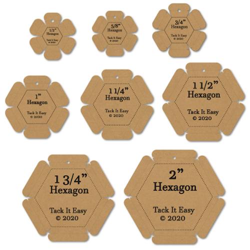 Tack it easy hexagon set for English Paper piecing
