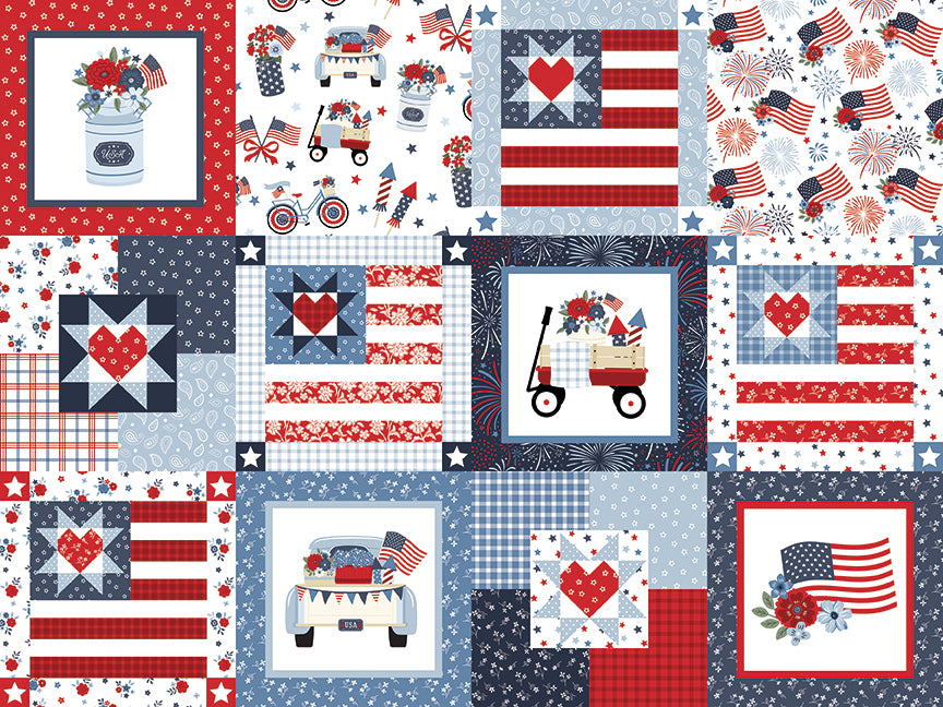 Pre-Order Stitched in the USA Quilt Kit Feb 2027