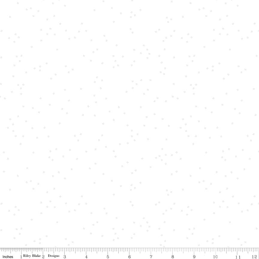 Riley Blake Blossoms Tone On Tone In Color White, by the half yard