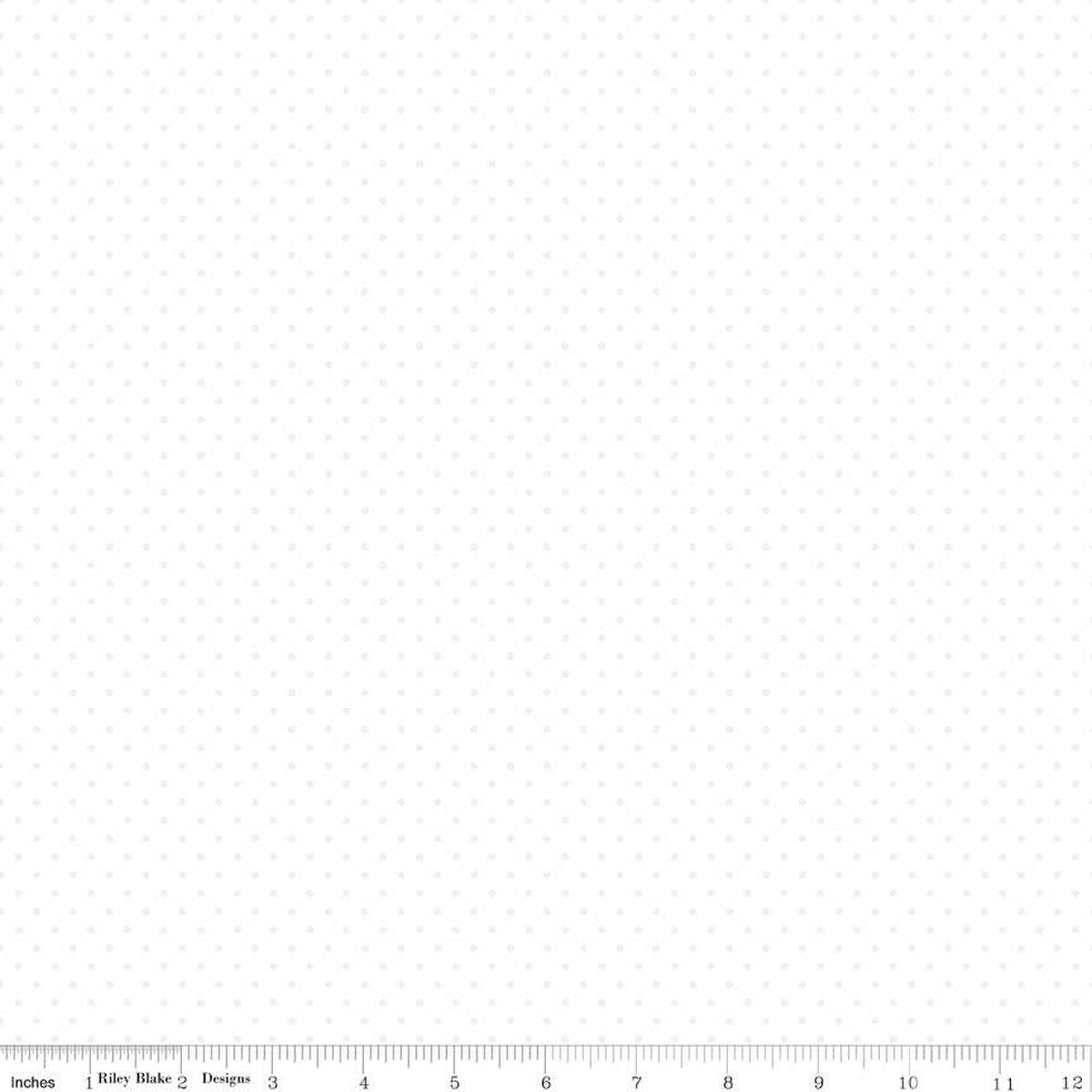 Riley Blakes Swiss Dot Tone On Tone White, by the half yard