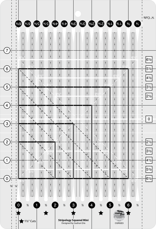 Stripology© Squared MINI Ruler CGRGE3