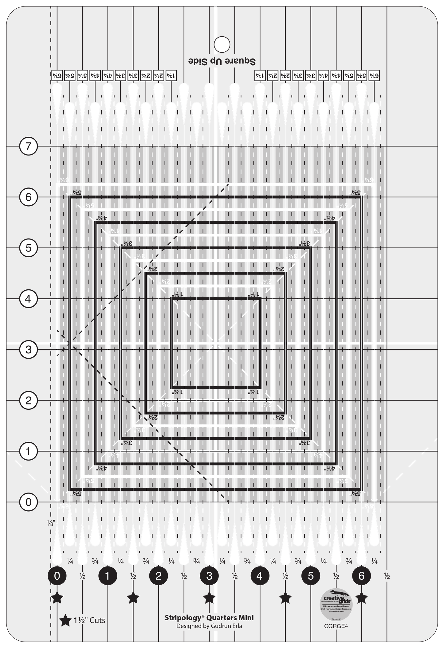 Stripology© Quarters MINI Ruler CGRGE4