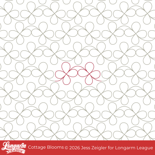 Cottage Blooms Long-Arm Design Long-Arm League