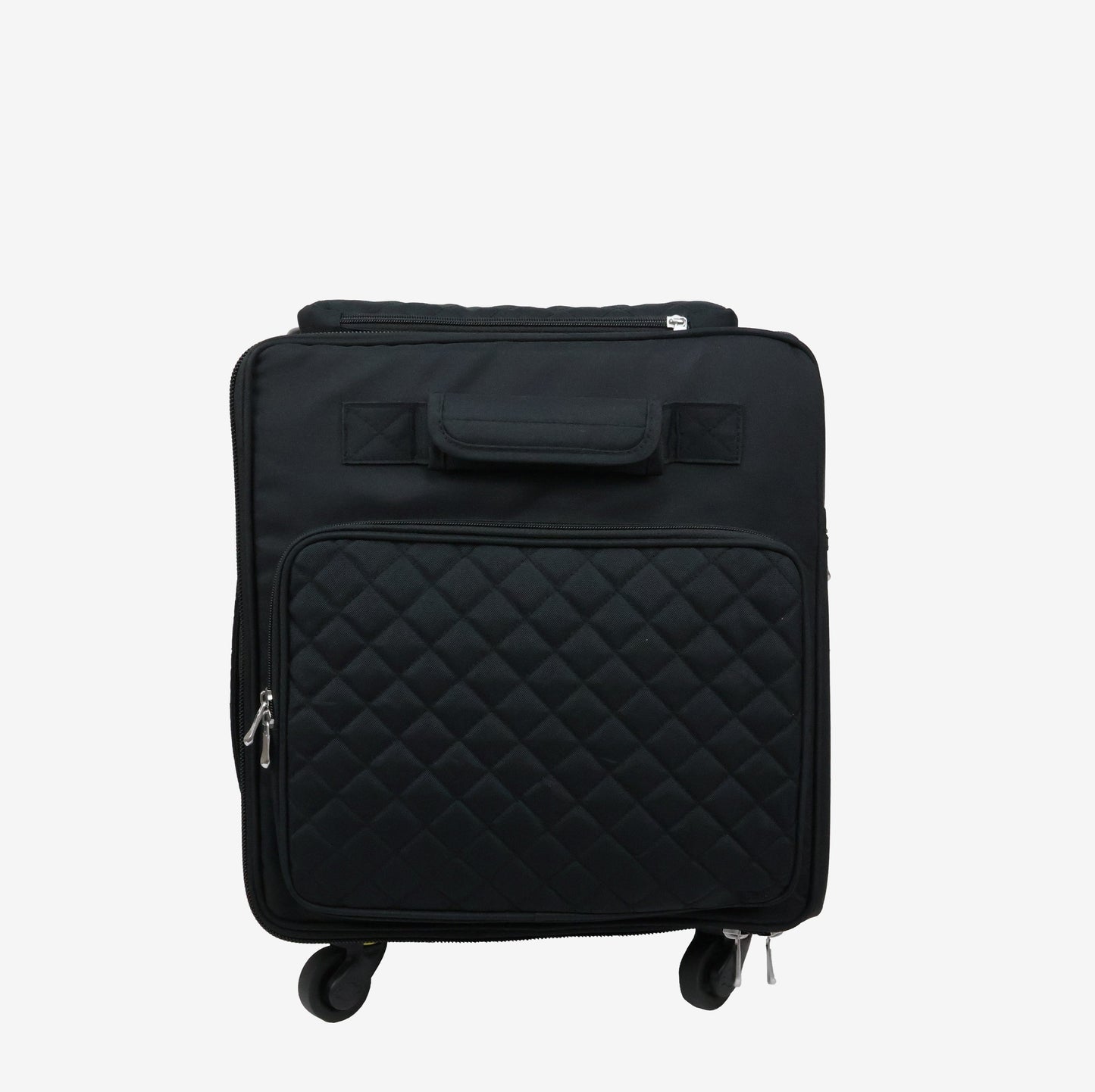 Everything Mary Jumbo 5 Wheel Collapsible Rolling Sewing Machine Storage Case, Black