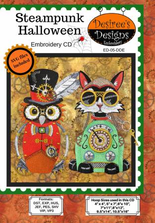 Steampunk Halloween Embroidery CD # ED-05-DDE