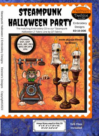 Desiree's Designs Steampunk Halloween Party Embroidery # ED-10-DDE