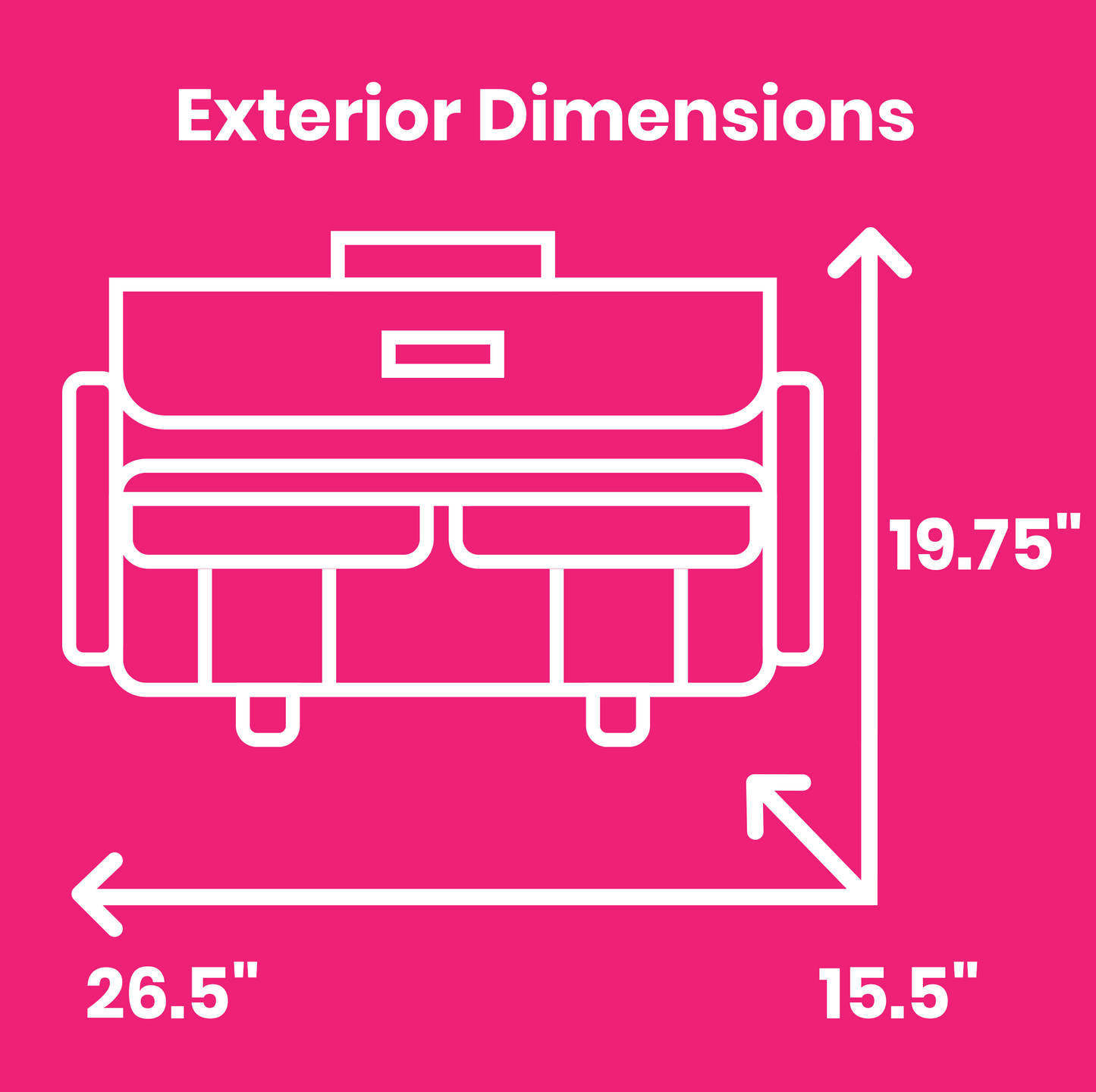 Everything Mary XXL 4 Wheel Collapsible Rolling Sewing Machine Storage Case, Black Floral
