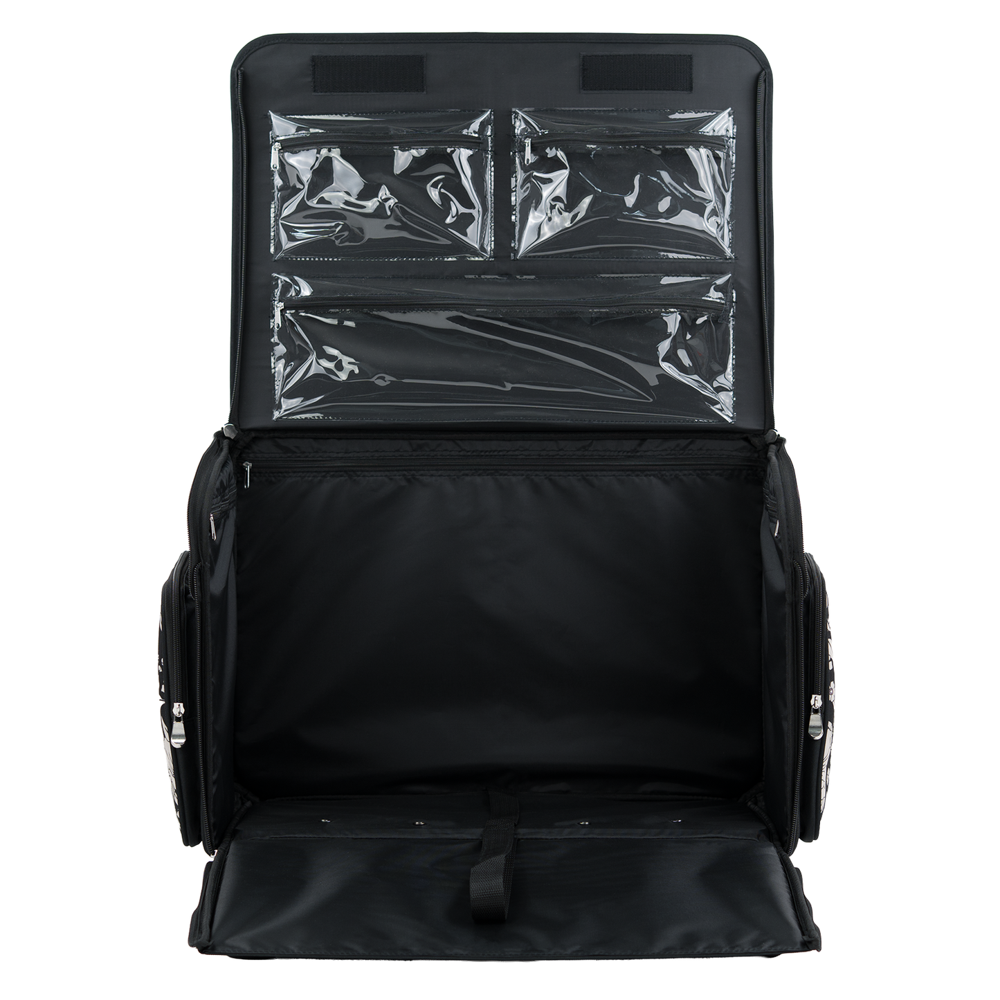 Everything Mary XL 4 Wheel Collapsible Rolling Sewing Machine Storage Case, Artistic Floral