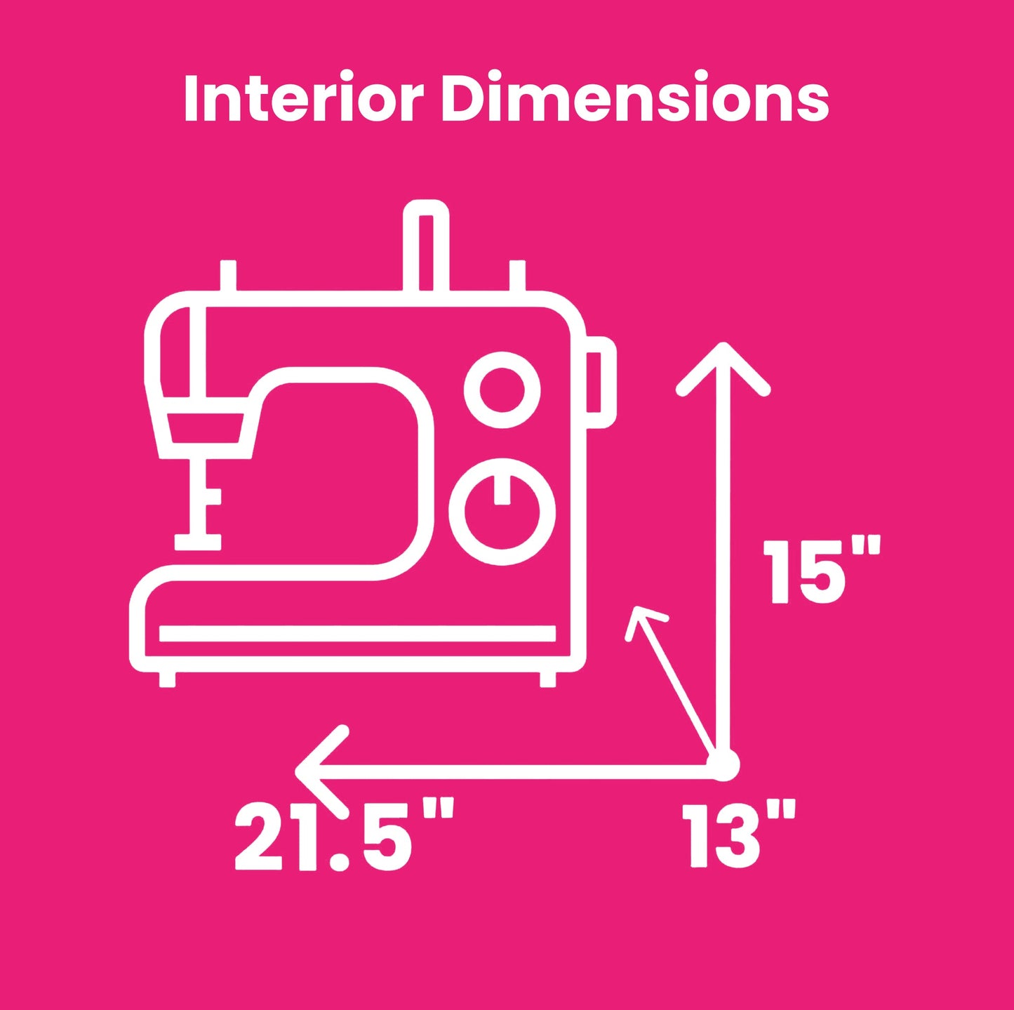 Everything Mary XXL 4 Wheel Collapsible Rolling Sewing Machine Storage Case, Grey Quilted