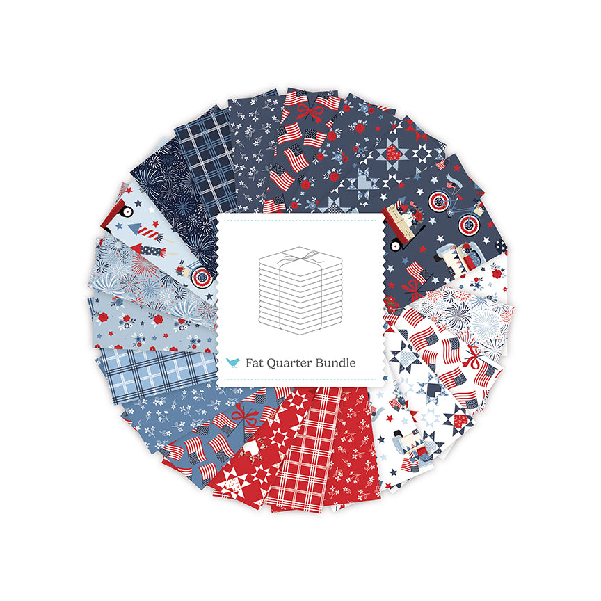 Hooray for the USA Fat Quarter Bundle, 21 Pcs.