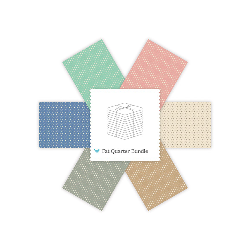 (pre-Order) Woven Dotty Fat Quarter Bundle, 6 Pcs. Oct 2026