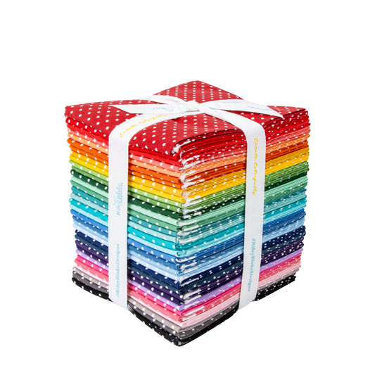 Riley Blake Swiss Dot Color Fat Quarter Bundle, 33 Pcs.