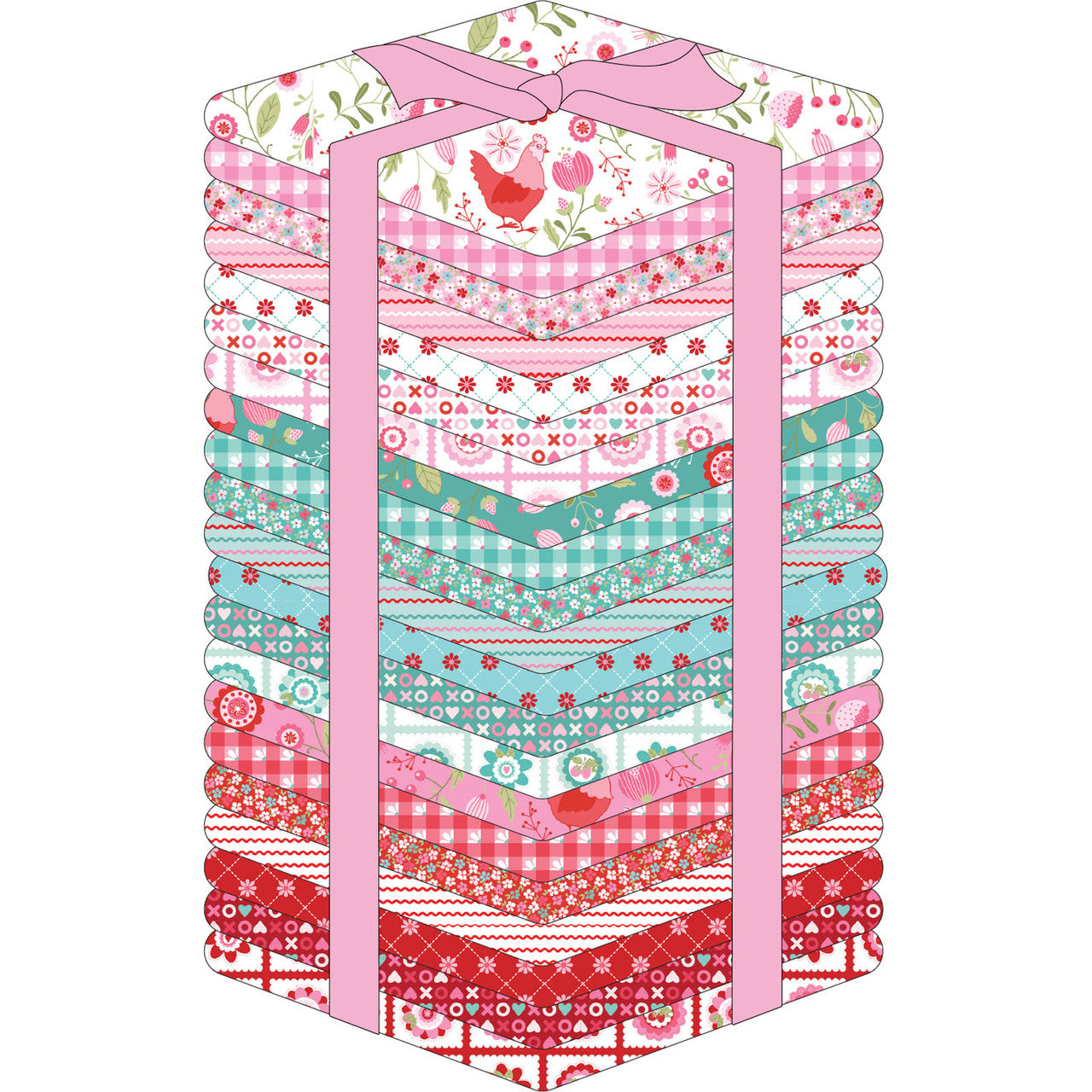 Poppie Cotton Smitten Chicken Fat Quarter Bundle (21 pcs) FQ-POCSN251128
