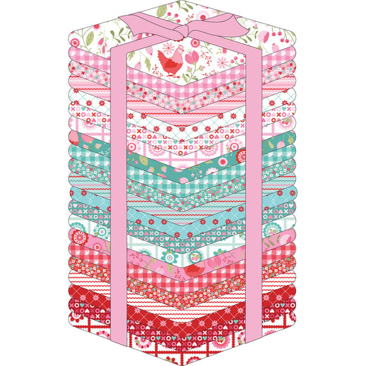 Poppie Cotton Smitten Chicken Fat Quarter Bundle (21 pcs) FQ-POCSN251128