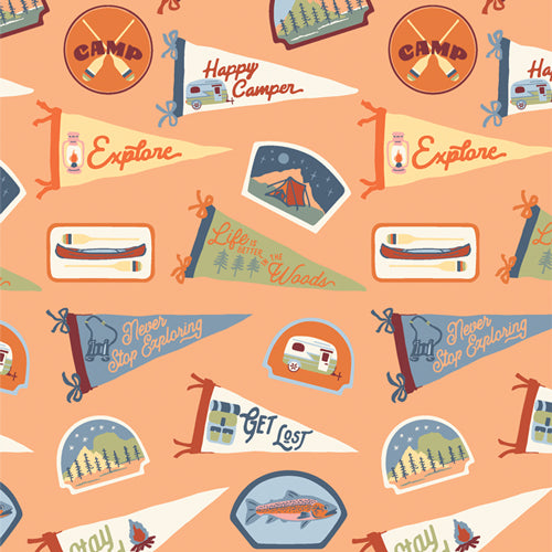 Art Gallery Fabrics Happy Camper Fat Quarters  14 FQ