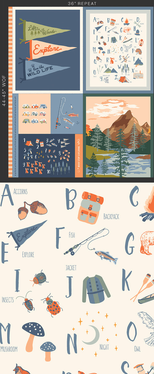 Happy Camper Never Stop Exploring Panel