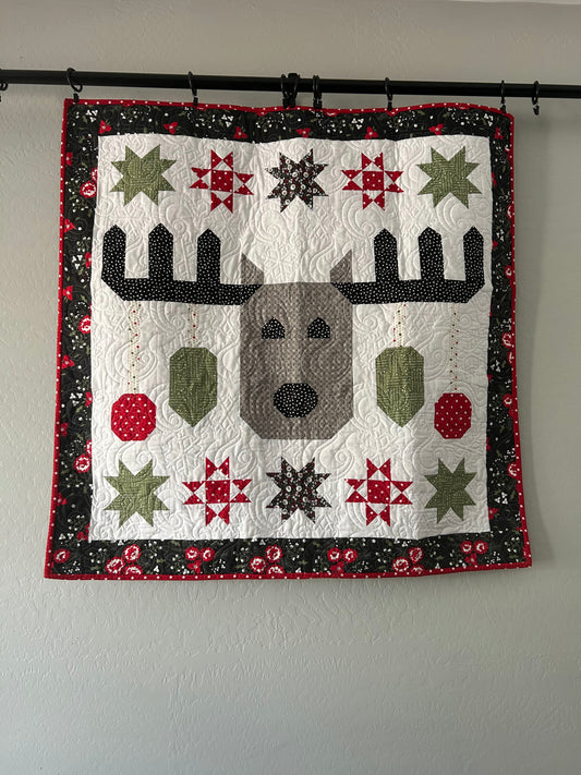 Homemade Moose Quilt