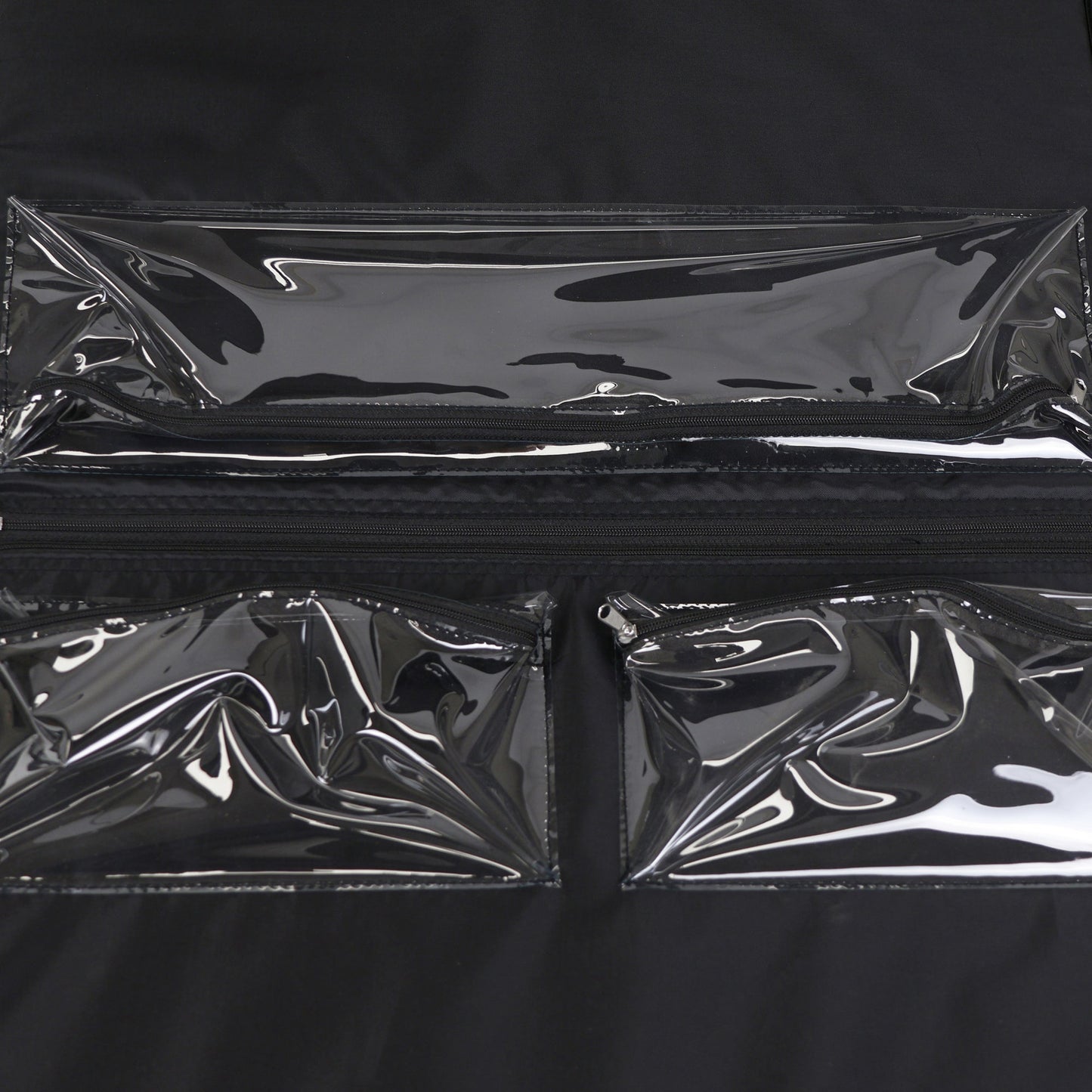 Everything Mary XL 4 Wheel Collapsible Rolling Sewing Machine Storage Case, Black Quilted