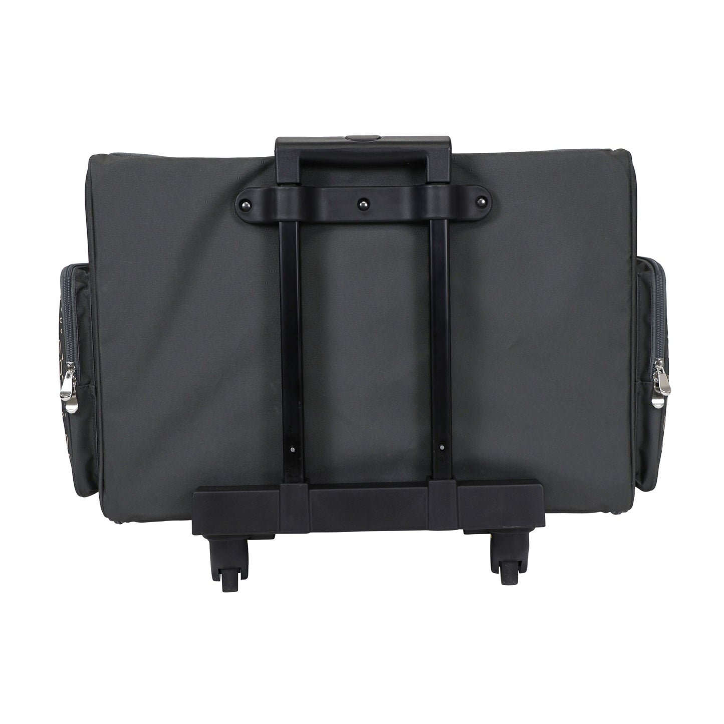 Everything Mary Flat Top XL 4 Wheel Collapsible Rolling Sewing Machine Storage Case, Tan Floral