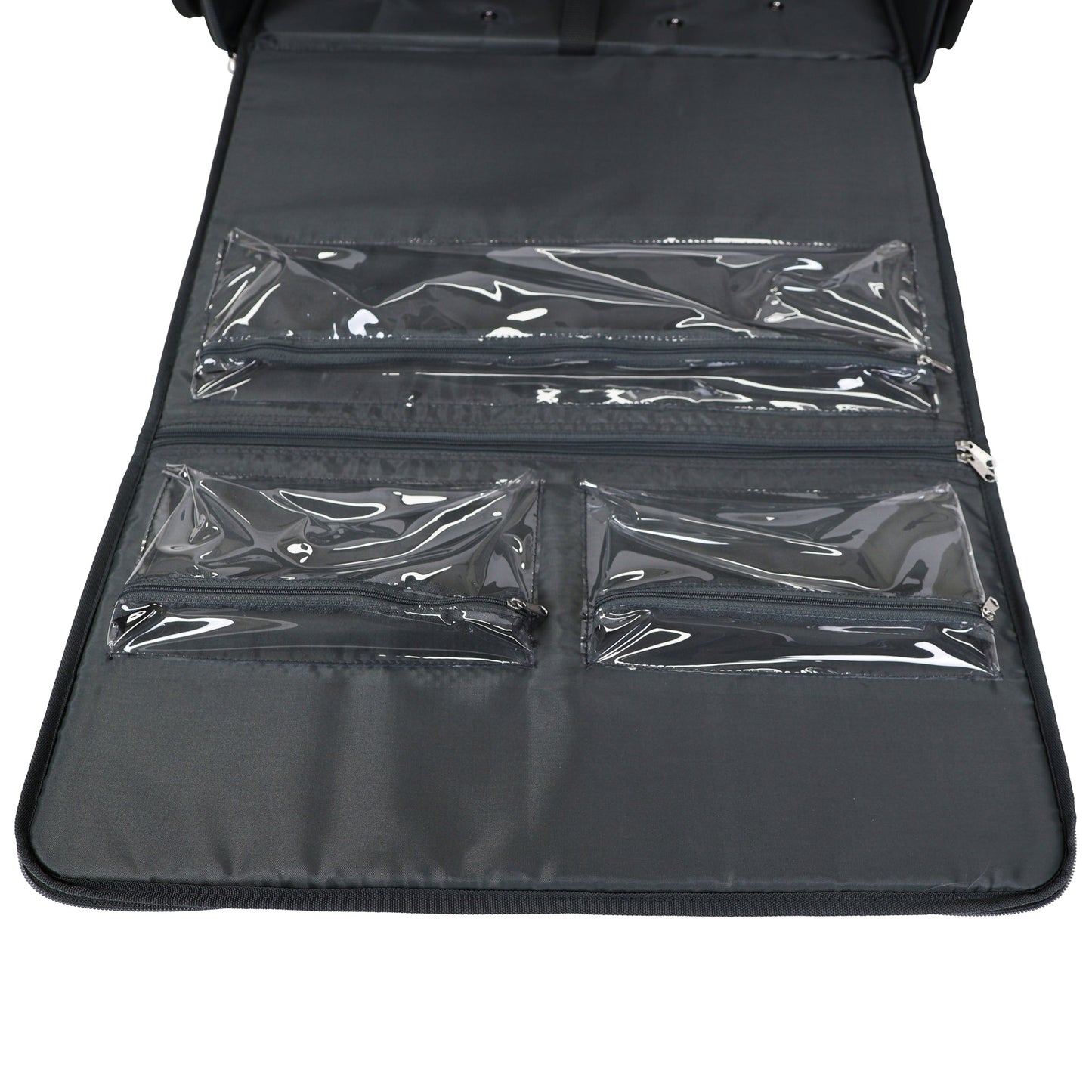 Everything Mary Flat Top XL 4 Wheel Collapsible Rolling Sewing Machine Storage Case, Tan Floral