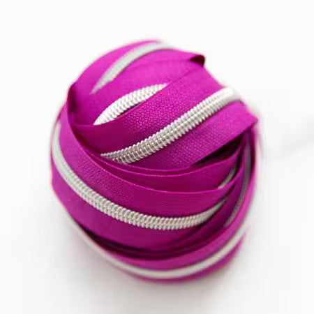 Knot & Thread Zippers by the Yard  Plum Punch 3yds # KAT-ZIP13