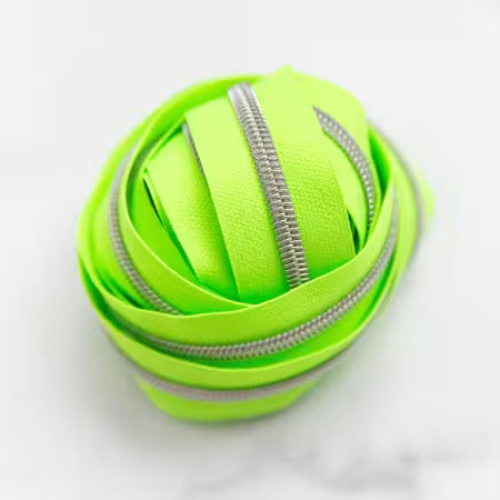 Knot & Thread Zippers by the Yard Zippers By the Yard Key Lime Pop 3yds # KAT-ZIP7