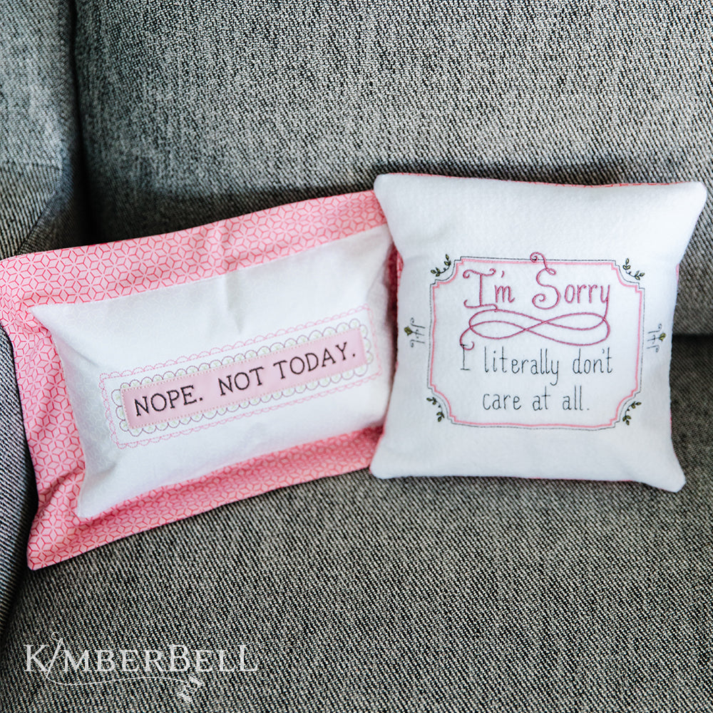 Kimberbell Sweet & Snarky: Kimberblank Appliqués KID595