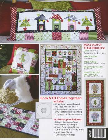 Kimberbell Jingle All the way Jingle All the Way! Machine Embroidery CD & Sewing Book # KD801