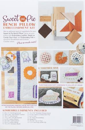 Kimberbell Sweet as Pie Bench Pillow Embellishments kit