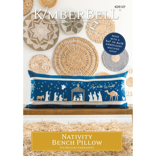Kimberbell Nativity Bench Pillow  Embroidery CD # KD5127