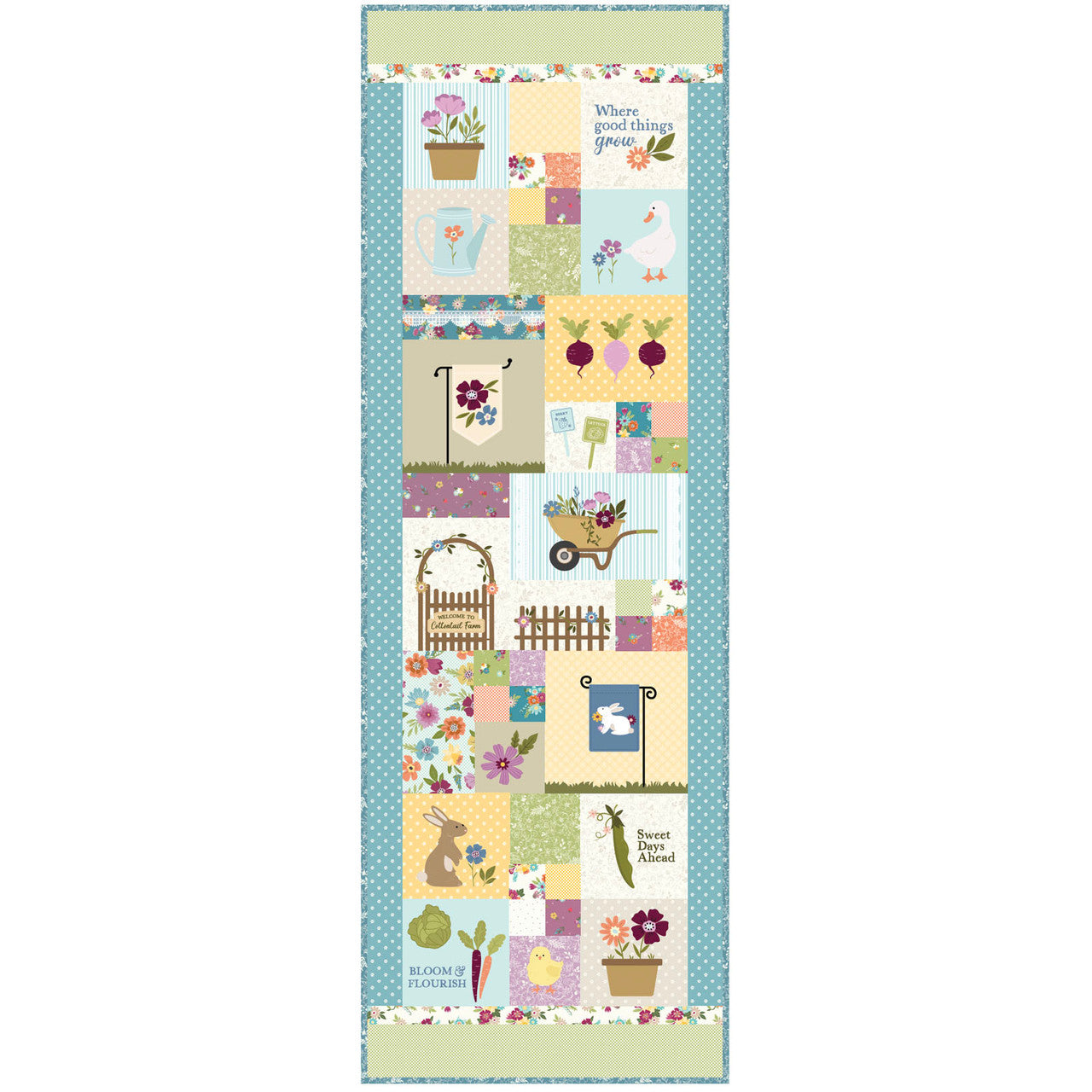 Pre-Order Cottontail Farm Ladder Quilt Full Kit Oct 2026